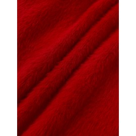 [Soft Thermal Sweater] Soft & Comfortable Women's Thermal Round-Neck Loose Fit Long Sleeve Sweater | All-Season Casual Top, Solid Color, Easy Care Hand Wash/Dry Clean, Medium Stretch, Clean Design