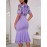 Floral Mesh Panel Slim Fit Mermaid Elegant Dress for Women HRYY193